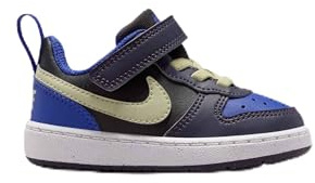 Nike Court Borough Low Recraft (TD) Chaussures de Loisirs pour Enfants Black/Olive Aura/Cave Purple/D 27