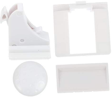 BESTonZON 10 Stück Magnetisches Schubladenschloss aus Abs mit Schlüssel Kindersichere Klebeschranksicherung für Schubladen und Schränke Sicher und Zuverlässig für Kinder