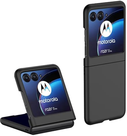 Topme Coque de téléphone Hard Skin pour Motorola Moto Razr 70 / Razr 60 / Razr 50 6.9, Manchon de Protection Antichoc en Polycarbonate - Le Noir