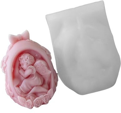 Stampo robusto per uova di bambino per decorazioni pasquali e candele profumate che fanno materiali flessibili in silicone