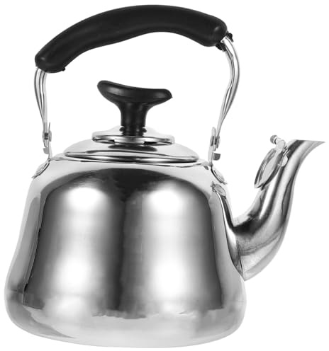 Mipcase Bouilloire à Sifflet Pour Cuisinière Théière à Thé Acier Inoxydable Résistante Et Performante