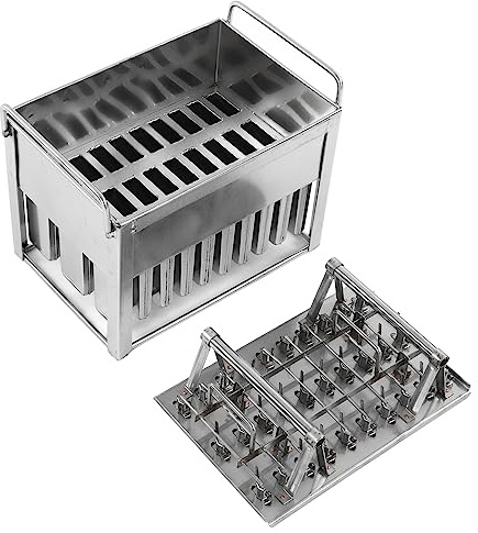 Helado de acero inoxidable molde de helado de acero inoxidable fabricante de hielo didy helado casero molde de loly para cocina reutilizable de gran capacidad duradera 30 pcs