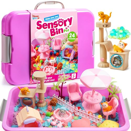 Klever Kits Scatola sensoriale per Animali Domestici, Fantastico Regalo Giocattolo per Bambini dai 3 Anni in su