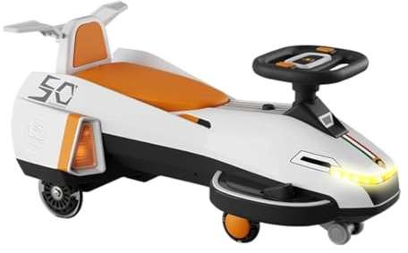 Voiture Porteur Enfant Voiture électrique à pédales, Balade 2 en 1 avec Musique, Roues Clignotantes, carrosserie élargie Vélo-Trolley