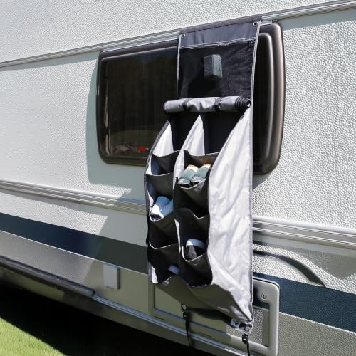 your GEAR Caravan Organizer Shoe - Hängeregal für Zelt, Vorzelt, Wohnwagen 140 x 45 cm, 10 Fächer