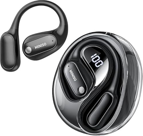 MINISO MS190 Translation Earbuds Real Time, Language Translator Earbuds with 135 Languages, LED Display, Bluetooth 6.0, Translating Earbuds with APP, 60Hrs Playtime, Perfect for Travel & Business