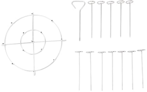 DANAIXZ Supporto per spiedini in acciaio inossidabile 304 verticale salvaspazio per Kabob, accessorio per griglia multiuso per barbecue all'aperto, 14 o 17 pezzi (LO FARÒ)