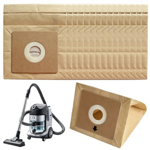 15 Pack Vacuum Cleaner Bags for Bush Argos Model VCB35B15C1J7W-70 VYTRONIX RBC02 BC-402 BC-501 Argos Value VC-401 VC-402, Paper Dust Bags for Hoover (10x11cm)