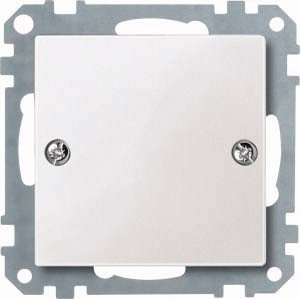 Merten 460619 Blindabdeckung für Sonderanfertigung Kommunikation/EDV, polarweiß, System M