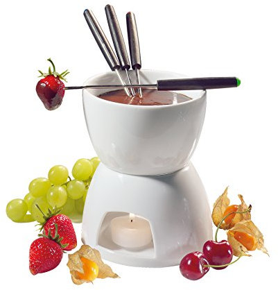 Cilio 104417 - Set para fondue de chocolate en porcelana dura (h.nr.)