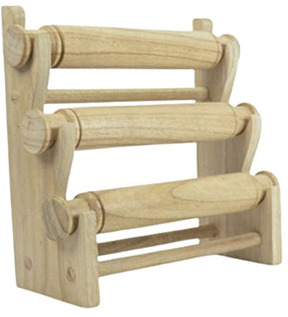 Coco Papaya Porte-bracelets et montres/Présentoir à bijoux 3 joncs en bois exotique brut