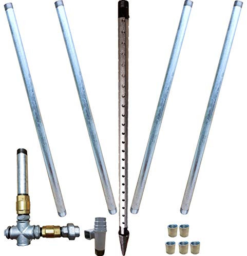 5 m Brunnen Bauset mit Pumpenstock --“Selbstbauer“-- für Rammbrunnen o. Schlagbrunnen _-=-_ Auch im Sortiment sind versch. Brunnenbauset Brunnenrohr Brunnenfilter Erdbohrer Schwengelpumpe also alles für den Brunnenbau