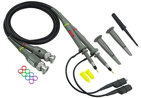 Sharplace BNC Oszilloskop-Tastkopf 100 MHz mit Zubehör, 1