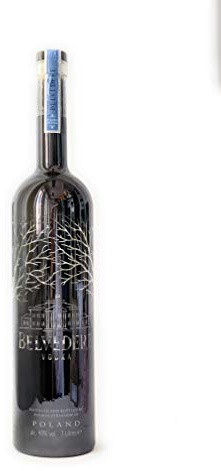 Belvedere Vodka Pure Gun Metall Edition mit LED Beleuchtung (1x 3l) 40% Vol
