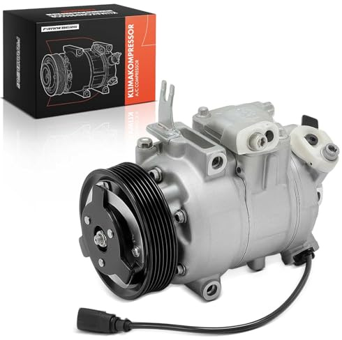 Frankberg Klimaanlagen Kompressor mit Kupplung Replace# 6Q0820803Q | Kompatibel mit Golf IV 1J1 Polo 6C1 6R1 Polo 9N Fabia I 6Y2 Ibiza III 6L1 Roomster 5J , inkl. Öl vorbereift