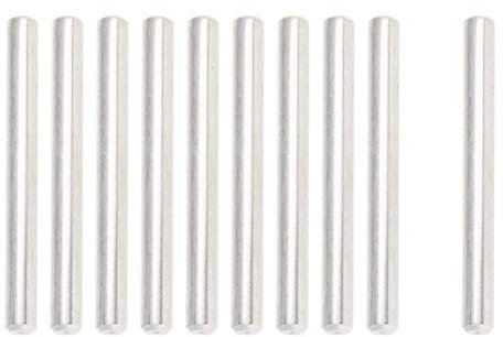 MroMax 10 Stück 4 mm x 35 mm Dübel aus 304 Edelstahl Holz Etagenbett Dübel Pins Regalstifte Stützregale Silber Ton