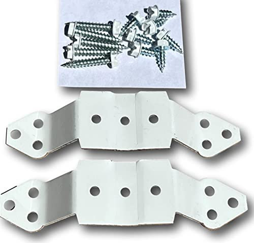 K-TEC Fallrohrriemen, 5,1 x 7,6 cm, zur Befestigung des Fallrohrs am Haus, 2 Stück Einfach mit Reißverschluss an der Rückseite des Fallrohrs schrauben und an der Wohnung befestigen, mit farblich