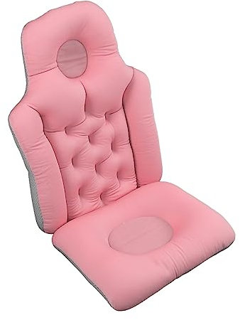 Atyhao Spa-Badewannenkissen, Abnehmbares Badewannenkissen mit Weicher Unterstützung für den Alltag (Rosa)