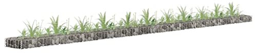 DIGBYS Gabion - Bancal elevado (acero galvanizado, 450 x 30 x 10 cm)
