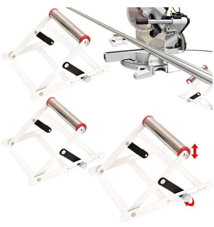Verstellbarer Schneidemaschinen-Stützrahmen, Tischsägenständer, höhenverstellbar, Metallschneidemaschinen-Arbeitsständer, verstellbarer Gehrungssägen-Rollenständer, Schneidemaschinenaufsatz (Farbe: 3