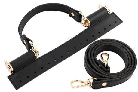 JISADER Tracolla con Manico per Borsa all'Uncinetto per Borsa a Secchiello Purse, Nero