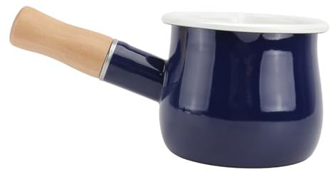 Pentola Smaltata per Latte Antiaderente, Mini Casseruola Rossa da Cucina
