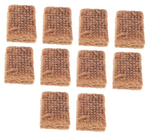 TOGEVAL 10pcs Charcoal Bbq Grill Fire Cubes Bbq Fire Starters for Quick Ignition Flame Outdoor Camping Hiking Starter Blocks
