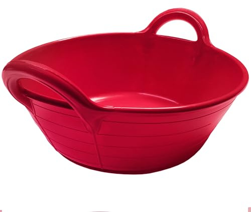 Skip Feed Bucket Feeder Trough with Integrated Handles Small Skip S1-11L - Red