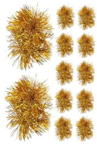 KOMBIUDA 12stücke Metallic Cheerleading Pom Poms Hand-Blumen Für Sportveranstaltungen Und Partys Wiederverwendbare Deko Für Fans Und Cheerleader Glänzend Und Strapazierfähig