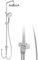 Regendusche ohne Armatur Chrome, Duschsystem mit Duschkopf Duschgarnitur Edelstahl Duschsäule Überkopfbrause set Kopfbrause Rund 25cm