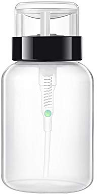 200ml Pumpflasche Schwarz ohne Aufdruck – Pumpspender für Nagellackentferner, Aceton, Make-up-Entferner, Leere Dispenser Reisegröße, auslaufsicher & wiederverwendbar