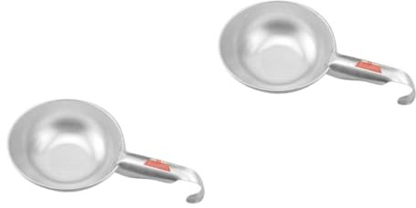 Didiseaon 2 Pièces Louche Aluminium Épaissie pour Jardin Outil Pratique de Jardinage pour Arrosage Fertilisation Long Manche Eau Utilisation