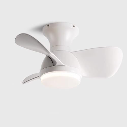 Deckenventilator diskret mit Licht für kleine Räume, Landhausstil, Küche, Deckenventilator, weißes Licht, Holzventilator, Schwarz, Mitte des Jahrhunderts, Kronleuchter