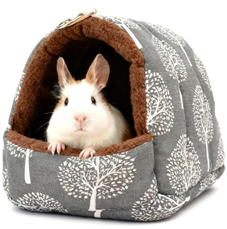 BORDEAG Meerschweinchen Bett, Kuschelsack Meerschweinchen Kuschelhöhle, Für Zwergkaninchen, Chinchillas, Hamster, Igel, Frettchen (XL 22 * 20)