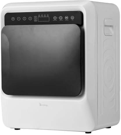 LEADZM Mini Seche Linge Electrique 3 kg (GDZ40-418E) | Sèche Linge 1000W, Petit Sèche-Linge pour Appartement, Maison, Dortoir