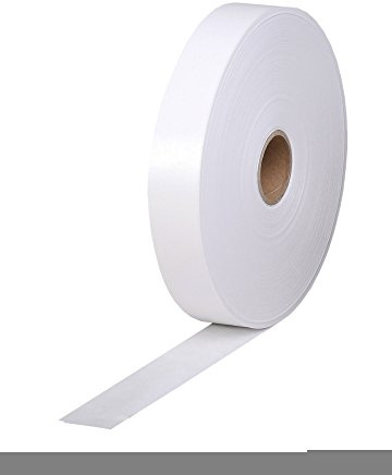 Clairefontaine - Ref 396805C - Gummerad krafttejp (enkel rulle) - 25 mm bredd x 200 m längd, blir självhäftande när det är vått, 30 mm kärna - lämplig för inramning - vanlig vit