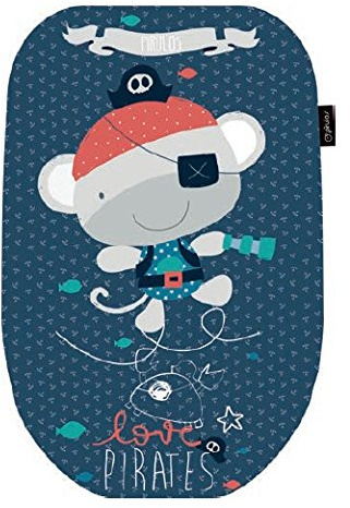 Pirulos 70913343 - Colchoneta grupo 0 microfibra diseño pirate, color azulón