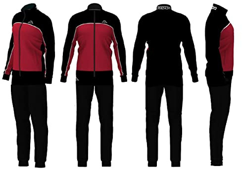 Kappa Dobra Logo Jumpsuit 33176FWA05 Herr Svart Röd Polyester, röd svart, M