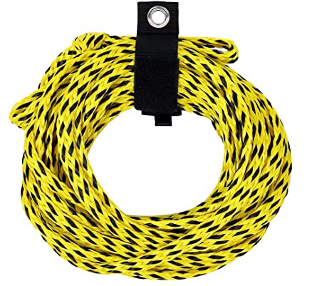 Heavy Duty Tow Rope for Tubing, Towable Tubes Performance Harness Rope, Watersports line, 60ft for 1-6 Riders