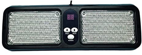 PNNNU Lampe Flash Stroboscopique 86 LEDs 12 Modes d'urgence pour Pare-Soleil 12V pour Camions Et Voitures,Rouge