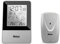 MEBUS Funkgesteuerte Wetterstation mit Außensensor, Thermometer, Hygrometer (außen), Funkuhr, Wohlfühlindikator Raumklima, Wettervorhersage mit Symbolen, Mondkalender, Farbe: Silber, Modell: 40652