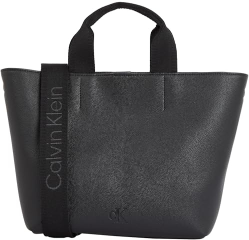 Calvin Klein Damen Tote Bag Tasche Ultralight Mini Klein, Schwarz (Na Black), Einheitsgröße