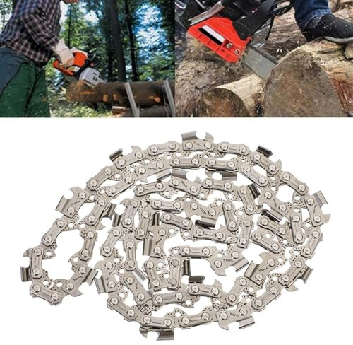 Putentfun 6pcs Chainsaw Chain 16 Inch - 3/8'' Pitch - 56 Driver Links - 0.050''(1.3mm) Gauge,Replacement Chain fits for Oregon Titan TTL758CHN, Einhell GH-EC 2040, McCulloch, Black & Decker Chainsaws