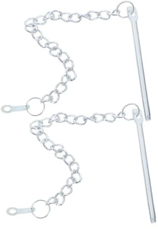 SUPVOX 2Pcs Umbrella Fixing Pin Chain Metal Replacement Parts for Outdoor Patio Umbrellas Easy to Install Accessories for Garden Shade