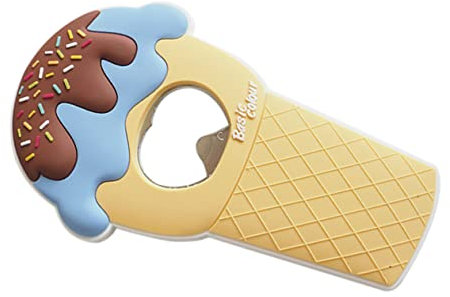 Abridor de Cerveza Magnético Azul en Acero Inoxidable Diseño Helado