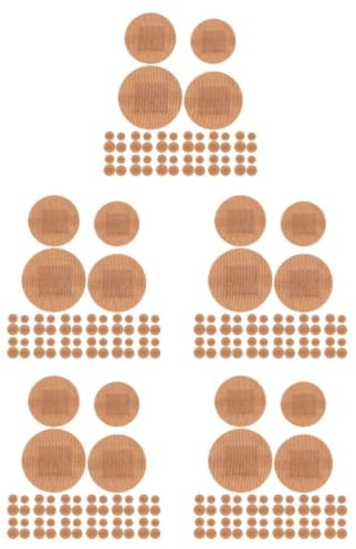 Tofficu 400pcs Small Round Adhesive Patches Breathable Plasters for Fingertips and Joints Skin-Colored Protective Wound Care Multipack