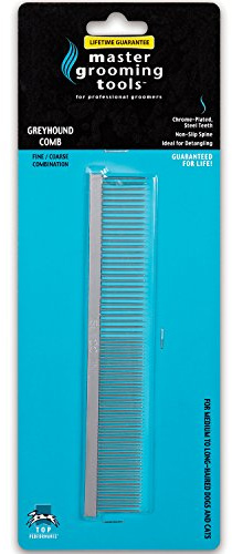 Master Grooming Tools Fine/Coarse Steel Greyhound Comb