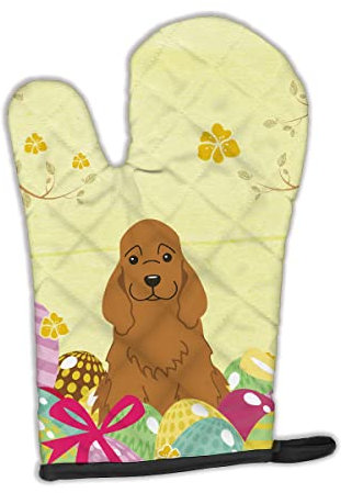 Caroline 's Treasures Ostern Eier Cocker Spaniel Rot Ofenhandschuh, multicolor, 30,5 x 21,6 cm