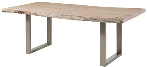 Massivmoebel24.de Baumtisch Akazie 270x110x78 Natural Stone lackiert Freeform #142
