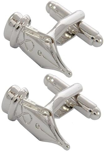 Cufflinks for Men Teacher Gifts - with Box - Novelty Metal Designer Fun Cufflinks - Solid Brass Metal - One Pair